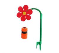 Crazy Daisy Sprinkler,Sunflower Sprinkler for Yard,360°Rotating Garden Sprinkler,Wide Coverage Dancing Daisy Sprinkler,NEW Moving Flower Sprinkler Irrigation System for Garden Lawn (red)