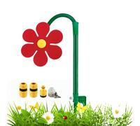 Crazy Daisy Water Play Sprinkler for Dogs, Crazy Daisy Sprinkler, Sprinkler Funny Sun Flower Dancing Daisy Lawn Sprinkler With Adapter, for Yard Watering (Red)