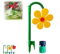 Crazy Dancing Daisy Garden Sprinkler, 360° Rotating Decorative Water Sprinkler with Vibrant Flower Design, Fun Outdoor Water Feature for Garden and Outdoor Space Irrigation yellow 1pcs