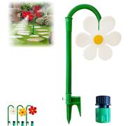 Crazy Dancing Daisy Garden Sprinkler, 360° Rotating Decorative Water Sprinkler with Vibrant Flower Design, Fun Outdoor Water Feature for Garden and Outdoor Space Irrigation white 1pcs
