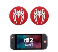 Crazy Diy - 2x Spider Thumb Grips For Switch 2 Caps (SWITCH 2)