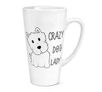Crazy Dog Lady 17oz Large Latte Mug Cup