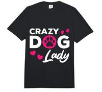 Crazy Dog Lady Graphic Dog Owner Pet Lover Shepherd Puppy Comfort Colors Adult Heavyweight T-Shirt