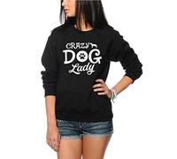 Crazy Dog Lady Women's Sweatshirt - Black Large
