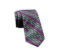 Crazy Dog T-Shirts Funny Tie for Men - I Do Not Have the Time or the Crayons to Explain This to You Print Necktie - Novelty Fun Gag Gift for Teachers Coworkers Geek Nerds Office Outfit Accessory, Navy