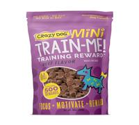 Crazy Dog Train-Me! Beef Mini Training Reward Treats (1 Pouch), 10 oz