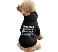 Crazy Dogs DoKnock Warm Dog Hoodie Cute Dog Costume Sweatshirt Cozy Pet Clothes 2XL