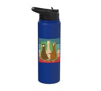 Crazy Duck Lady Cute Duck Mom Love Ducks Womens Animals Stainless Steel Insulated Water Bottle