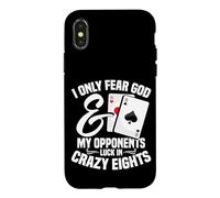 Crazy Eights Card Game Legend Cards Fear God Crazy Eights Case for iPhone X/XS