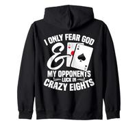 Crazy Eights Card Game Legend Cards Fear God Crazy Eights Zip Hoodie