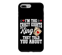 Crazy Eights Cards Player Legend The King Crazy Eights Case for iPhone 7 Plus/8 Plus