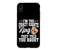 Crazy Eights Cards Player Legend The King Crazy Eights Case for iPhone XS Max