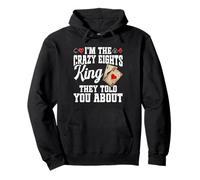 Crazy Eights Cards Player Legend The King Crazy Eights Pullover Hoodie