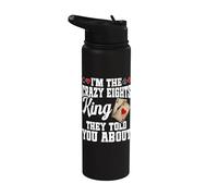 Crazy Eights Cards Player Legend The King Crazy Eights Stainless Steel Insulated Water Bottle
