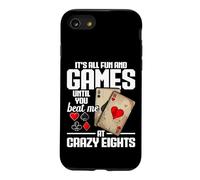 Crazy Eights Queen Card Game Tournament All Fun Crazy Eights Case for iPhone SE (2020) / 7/8