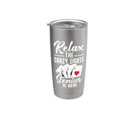 Crazy Eights Queen Card Game Tournament Genius Crazy Eights Stainless Steel Insulated Tumbler