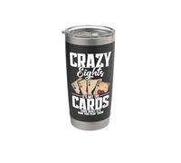 Crazy Eights Queen Cards Tournament Play Them Crazy Eights Stainless Steel Insulated Tumbler