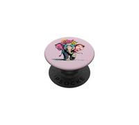 Crazy Elephant Adorable Lovable Big Eyes and Flowers PopSockets Adhesive PopGrip