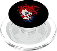 Crazy Evil Clown Halloween Design PopSockets PopGrip for MagSafe