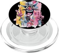 Crazy Face Double Peace Graffiti Pop Portrait Graphic Art PopSockets PopGrip for MagSafe
