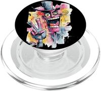Crazy Face Peace Graffiti Pop Character Graphic Art Man PopSockets PopGrip for MagSafe
