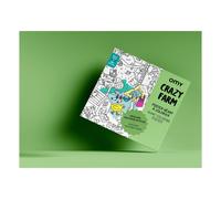 Crazy Farm Giant Poster Green one size