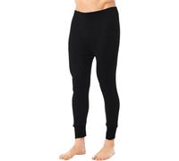 Crazy Fashion Men’s Thermal Underwear Pants (1-Pc) - Fleece-Lined, Base Layer Bottoms for Cold Weather, Soft & Stretchy Long Johns Warm Winter Thermalwear (1 Piece - Black, XXL)