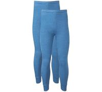 Crazy Fashion Men’s Thermal Underwear Pants (2-Pack) - Fleece-Lined, Base Layer Bottoms for Cold Weather, Soft & Stretchy Long Johns Warm Winter Thermalwear (2 Pack Blue, UK XXL)