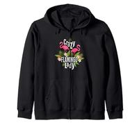 Crazy Flamingo Shirt Crazy Bird Lady Flamingos Flamingo Lady Zip Hoodie