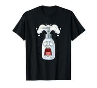 Crazy Foaming Soap Pump Screaming Face Humor T-Shirt