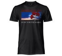 CRAZY FOR ROCK Depeche Mode Men's T-Shirt in Cotton, Soft and Breathable Black T-Shirt, Men's Musical T-Shirt with Original and Durable Print, Unisex Adult Boy, Black, XS