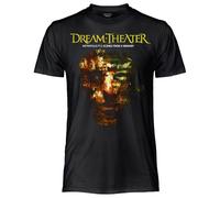 CRAZY FOR ROCK Dream Theater T Shirt Metropolis. Official Unisex T-Shirt. Regular Cotton Sweater. Adult Boy, Black, XL