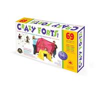 Crazy Forts Standard edition, Purple, 69 pieces, Fort Building Kit for Kids, Indoor or Outdoor STEM Playhouse Construction Toy