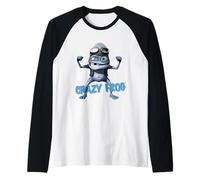 Crazy Frog Double Bicep Pose Axel F Raglan Baseball Tee