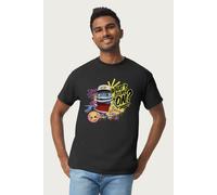 Crazy Frog Men's What's Going On Axel F Lyrics T-Shirt in Black | Size: Medium Crazy Frog Black M