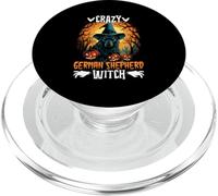 Crazy German Shepherd Witch PopSockets PopGrip for MagSafe