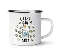 Crazy Gin Lady Stars Enamel Mug Cup