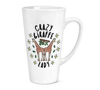 Crazy Giraffe Lady Stars 17oz Large Latte Mug Cup