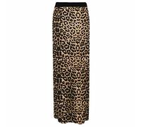 Crazy Girls Women Elasticated Gypsy Long Plain Printed Maxi Skirt.UK 8-26, Leopard Print, ML (UK 12-14)