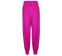 Crazy Girls Womens Hareem Trouser Ladies Plain Baggy Harem Ali Baba Casual Pants, Cerise - Plain, XL (UK 16-18)