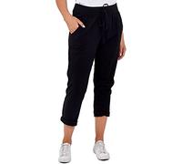 Crazy Girls Womens Italian Trousers, Plain Black, XXL (UK 20-22)