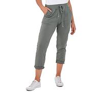 Crazy Girls Womens Italian Trousers, Plain Khaki, ML (UK 12-14)