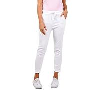 Crazy Girls Womens Italian Trousers, Plain White, XXL (UK 20-22)