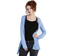 Crazy Girls Womens Long Sleeve Boyfriend Cardigan, Sky Blue, XXL (UK 20-22)