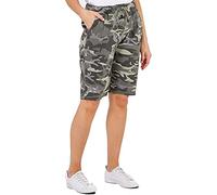 Crazy Girls Womens Magic Shorts, Camo Khaki, ML (UK 12-14)