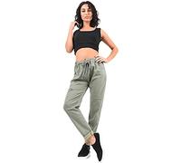 Crazy Girls Womens Magic Trousers, Plain Khaki, XL (UK 16-18)