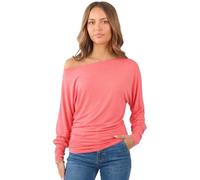 Crazy Girls Womens One Off-Shoulder Tops with Long Sleeves, Off Shoulder Batwing Jumper, Ladies Batwing Top in Black, Red, White Plus 21 Colors More UK