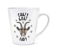 Crazy Goat Lady Stars 12oz Latte Mug Cup