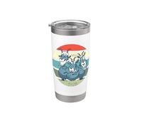 Crazy Goats Comicstyle Goat Lover Funny Goats Animals Stainless Steel Insulated Tumbler