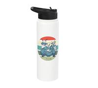 Crazy Goats Comicstyle Goat Lover Funny Goats Animals Stainless Steel Insulated Water Bottle